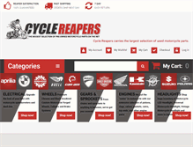 Tablet Screenshot of cyclereapers.com
